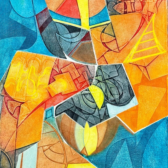 Gerard Fitremann. Two Untitled Works Etchings, aquatint in colors on woven paper - Picture 3 of 16